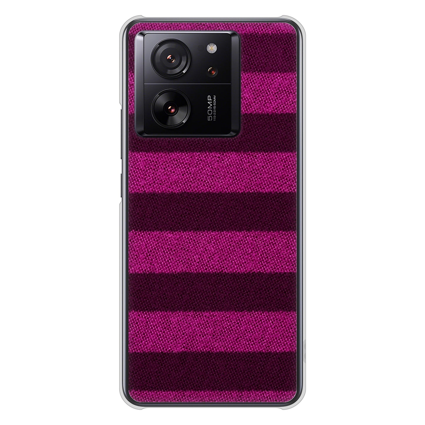 Xiaomi 13T XIG04 au 高画質仕上げ 背面印刷 ハードケースシンプルボーダー