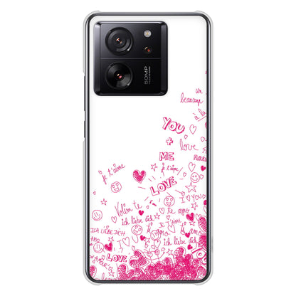 Xiaomi 13T XIG04 au 高画質仕上げ 背面印刷 ハードケースプリティハート