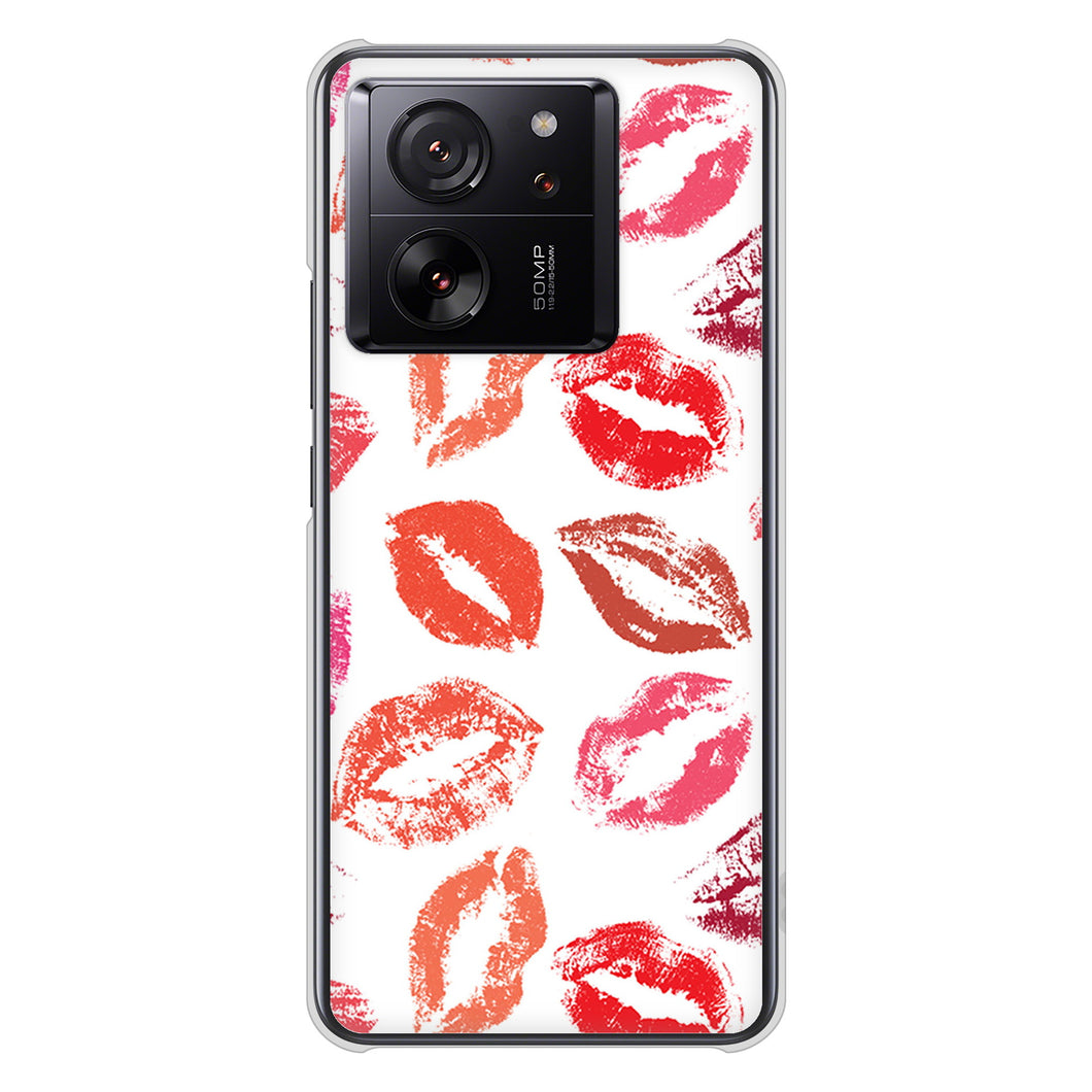 Xiaomi 13T XIG04 au 高画質仕上げ 背面印刷 ハードケース 【734 キスkissキス】
