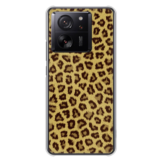 Xiaomi 13T XIG04 au 高画質仕上げ 背面印刷 ハードケースヒョウ柄ベーシックS