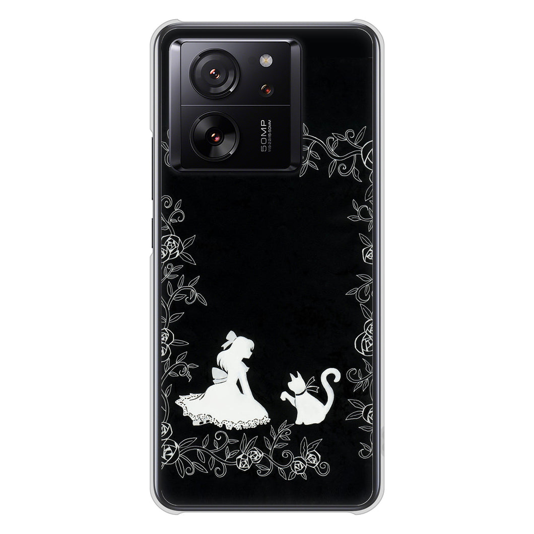 Xiaomi 13T XIG04 au 高画質仕上げ 背面印刷 ハードケースお姫様とネコ