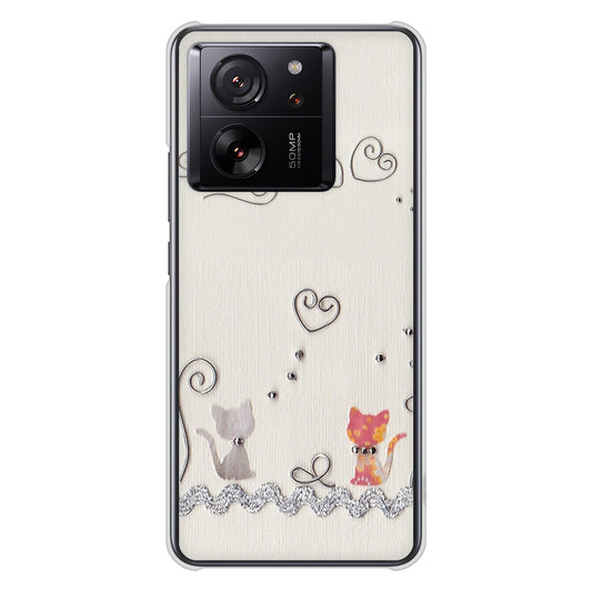 Xiaomi 13T XIG04 au 高画質仕上げ 背面印刷 ハードケースクラフト写真ネコ