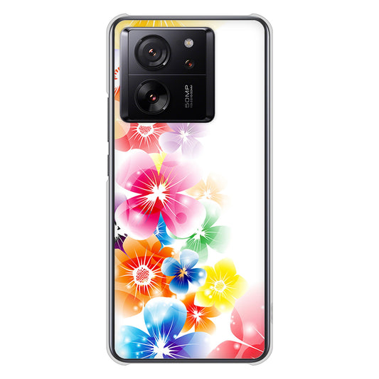 Xiaomi 13T XIG04 au 高画質仕上げ 背面印刷 ハードケース 【1209 光と花】