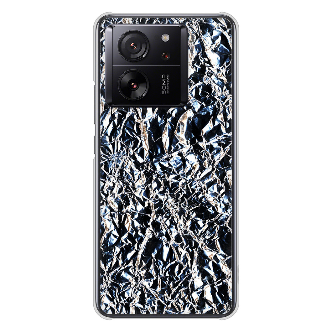 Xiaomi 13T XIG04 au 高画質仕上げ 背面印刷 ハードケース 【EK835 スタイリッシュアルミシルバー】
