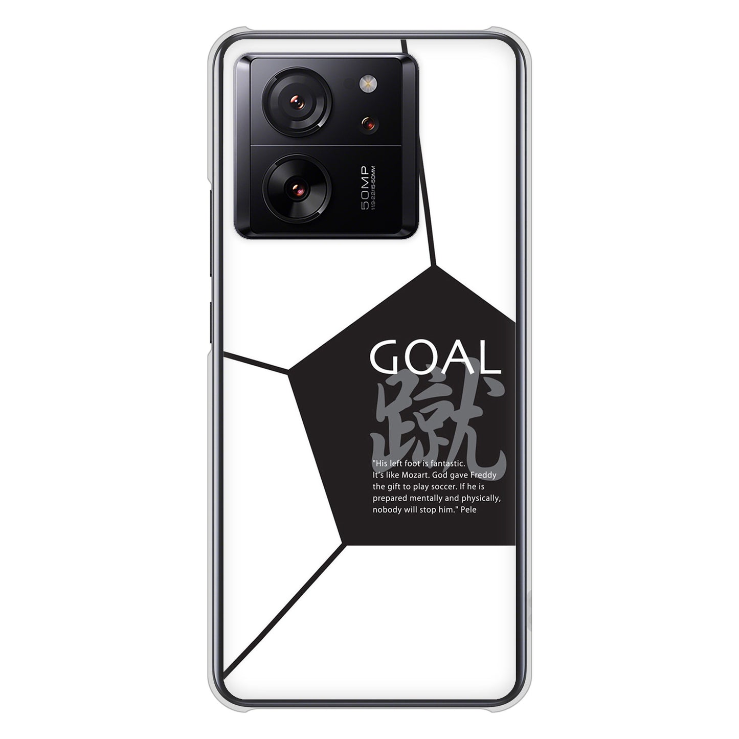 Xiaomi 13T XIG04 au 高画質仕上げ 背面印刷 ハードケース 【IB921 サッカーボール】