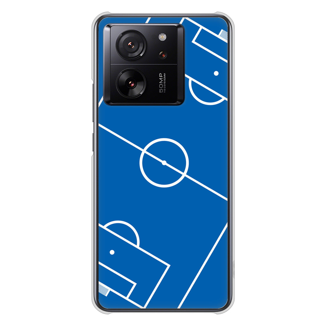 Xiaomi 13T XIG04 au 高画質仕上げ 背面印刷 ハードケース 【IB922 SOCCER_ピッチ】