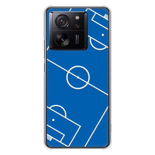 Xiaomi 13T XIG04 au 高画質仕上げ 背面印刷 ハードケース 【IB922 SOCCER_ピッチ】