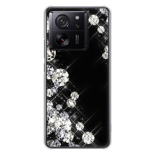 Xiaomi 13T XIG04 au 高画質仕上げ 背面印刷 ハードケース 【VA871 ダイヤモンドフレーム】