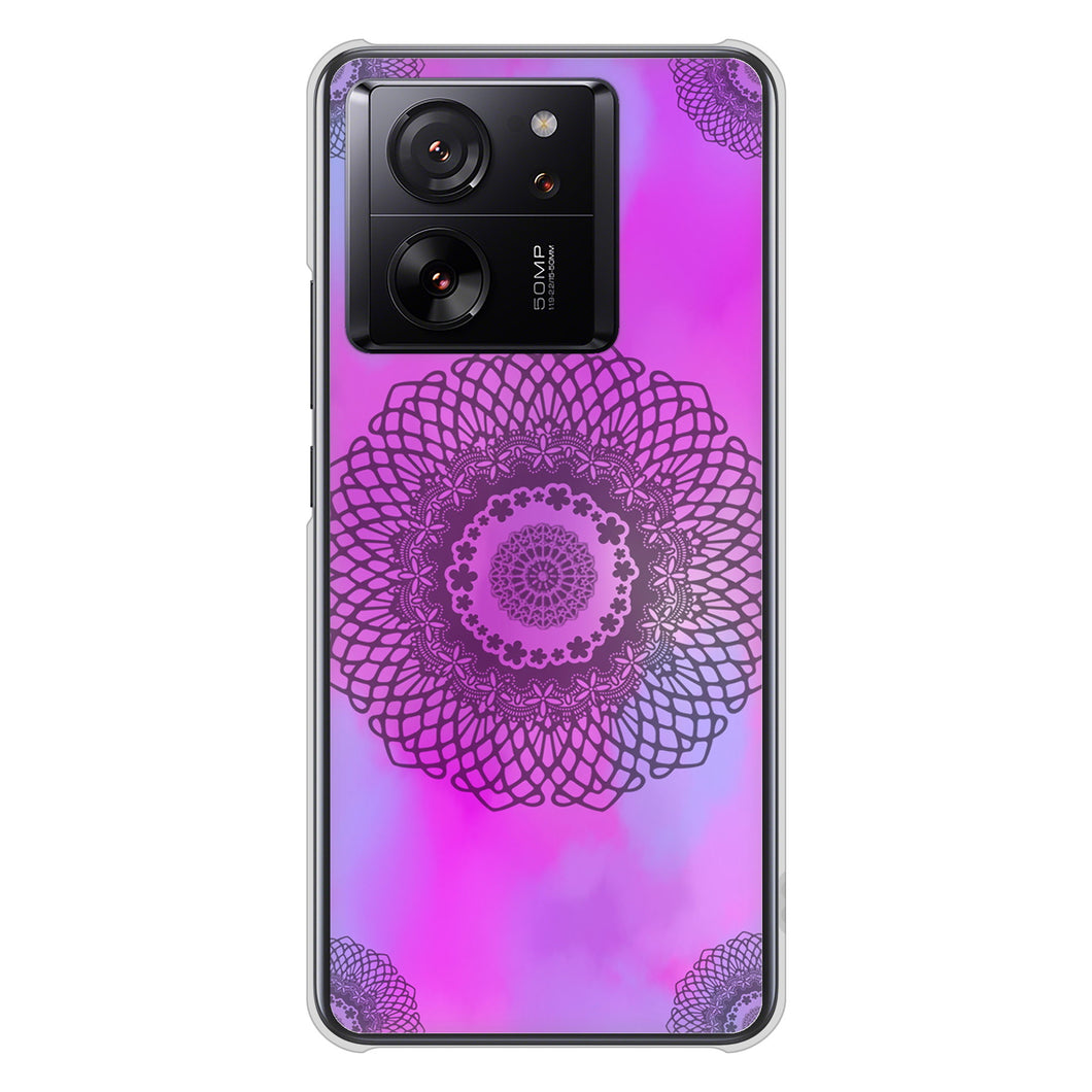 Xiaomi 13T XIG04 au 高画質仕上げ 背面印刷 ハードケース 【YJ344 レース】