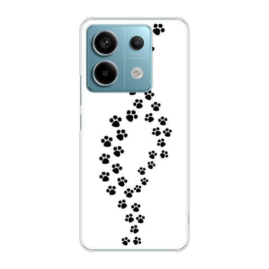 Xiaomi Redmi Note 13 Pro 5G XIG05 au 高画質仕上げ 背面印刷 ハードケース 【066 あしあと】