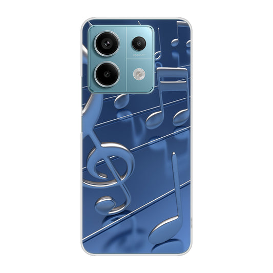Xiaomi Redmi Note 13 Pro 5G XIG05 au 高画質仕上げ 背面印刷 ハードケース音符