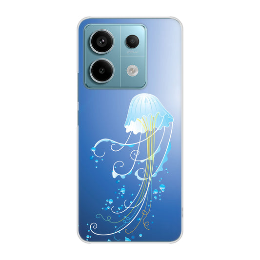 Xiaomi Redmi Note 13 Pro 5G XIG05 au 高画質仕上げ 背面印刷 ハードケース 【362 ジェリーフィシュ】