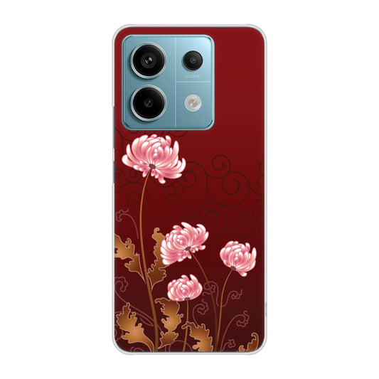 Xiaomi Redmi Note 13 Pro 5G XIG05 au 高画質仕上げ 背面印刷 ハードケース 【375 優美な菊】