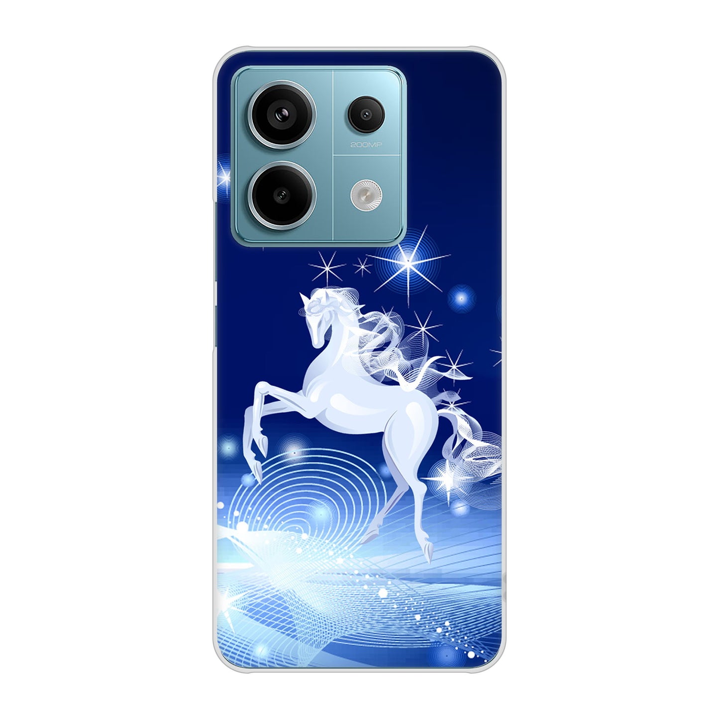 Xiaomi Redmi Note 13 Pro 5G XIG05 au 高画質仕上げ 背面印刷 ハードケース 【436 ペガサス】