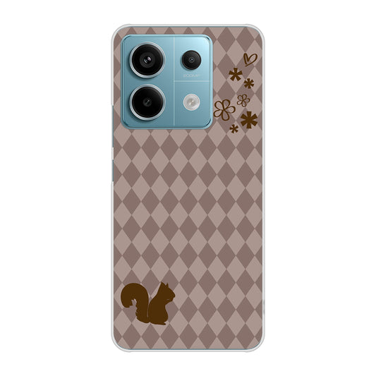 Xiaomi Redmi Note 13 Pro 5G XIG05 au 高画質仕上げ 背面印刷 ハードケース 【515 リス】