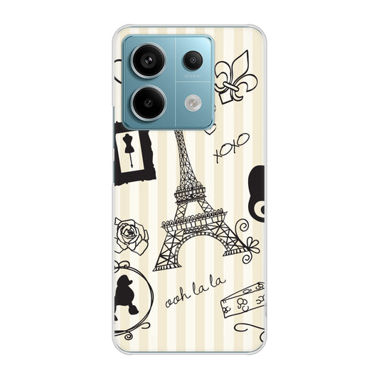 Xiaomi Redmi Note 13 Pro 5G XIG05 au 高画質仕上げ 背面印刷 ハードケースLOVE フランス