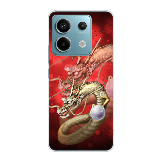 Xiaomi Redmi Note 13 Pro 5G XIG05 au 高画質仕上げ 背面印刷 ハードケース龍