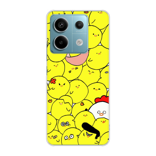 Xiaomi Redmi Note 13 Pro 5G XIG05 au 高画質仕上げ 背面印刷 ハードケース 【1031 ピヨピヨ】