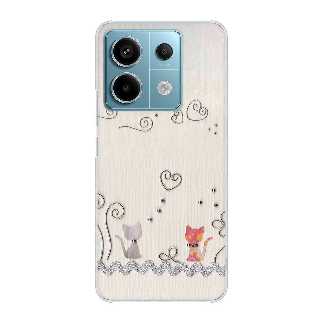 Xiaomi Redmi Note 13 Pro 5G XIG05 au 高画質仕上げ 背面印刷 ハードケースクラフト写真ネコ