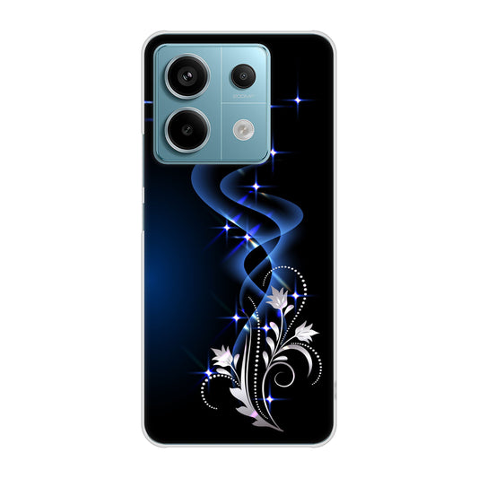 Xiaomi Redmi Note 13 Pro 5G XIG05 au 高画質仕上げ 背面印刷 ハードケース 【1278 華より昇る流れ】