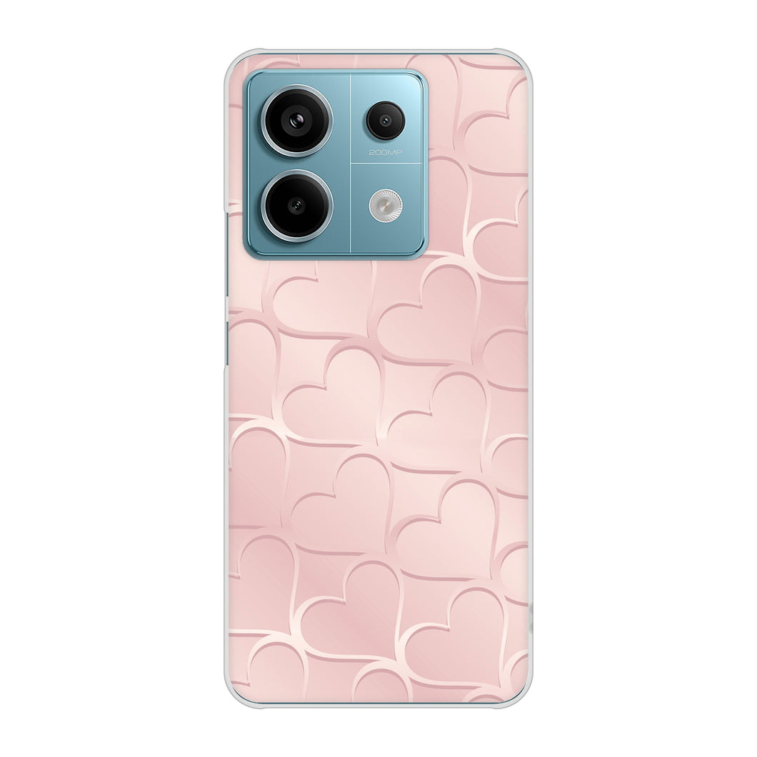 Xiaomi Redmi Note 13 Pro 5G XIG05 au 高画質仕上げ 背面印刷 ハードケースかくれハート