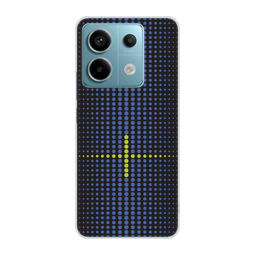 Xiaomi Redmi Note 13 Pro 5G XIG05 au 高画質仕上げ 背面印刷 ハードケース 【IB907 グラデーションドット】
