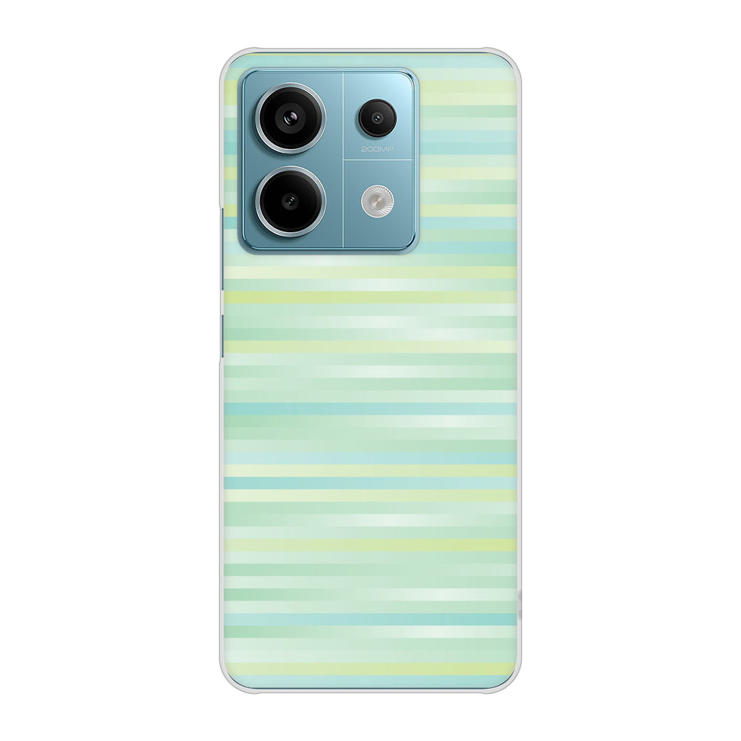 Xiaomi Redmi Note 13 Pro 5G XIG05 au 高画質仕上げ 背面印刷 ハードケースグラデーションボーダー