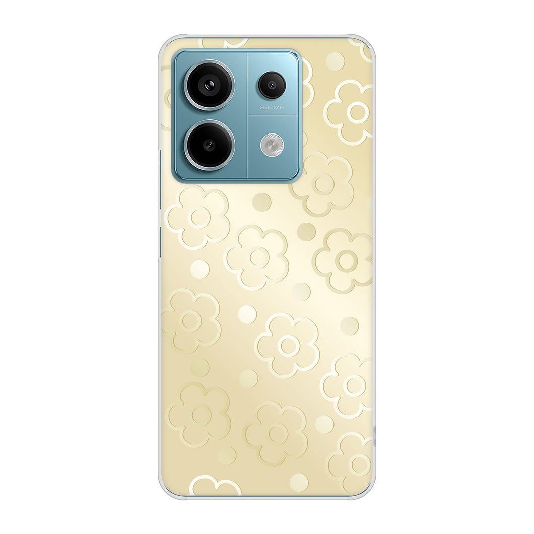 Xiaomi Redmi Note 13 Pro 5G XIG05 au 高画質仕上げ 背面印刷 ハードケースエンボス風デイジーシンプル
