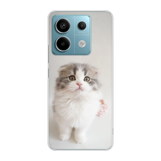 Xiaomi Redmi Note 13 Pro 5G XIG05 au 高画質仕上げ 背面印刷 ハードケース 【VA803 まっていますネコ】