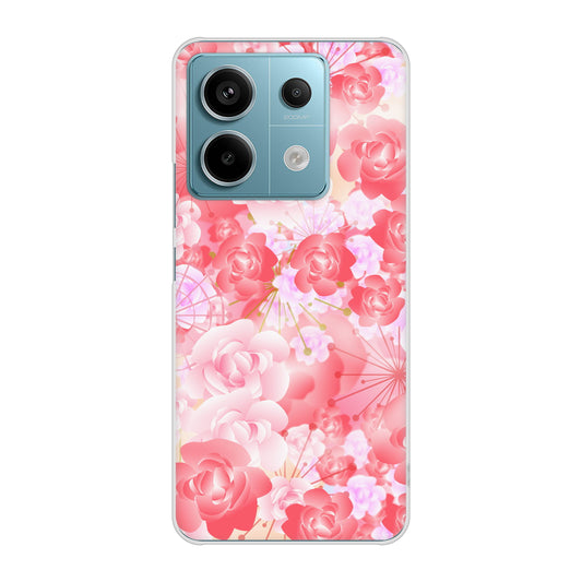 Xiaomi Redmi Note 13 Pro 5G XIG05 au 高画質仕上げ 背面印刷 ハードケース 【VA817 はんなり色の華】
