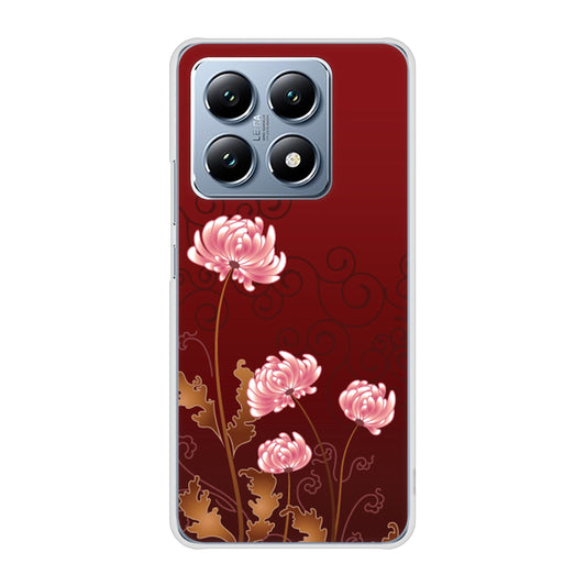 Xiaomi 14T XIG07 au 高画質仕上げ 背面印刷 ハードケース 【375 優美な菊】