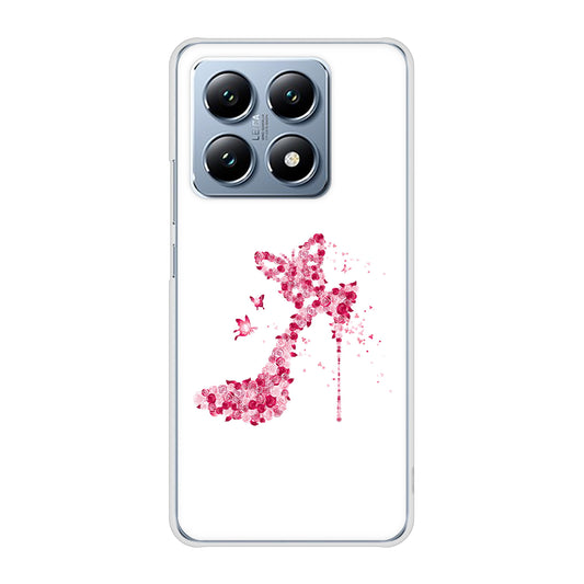 Xiaomi 14T XIG07 au 高画質仕上げ 背面印刷 ハードケース 【387 薔薇のハイヒール】
