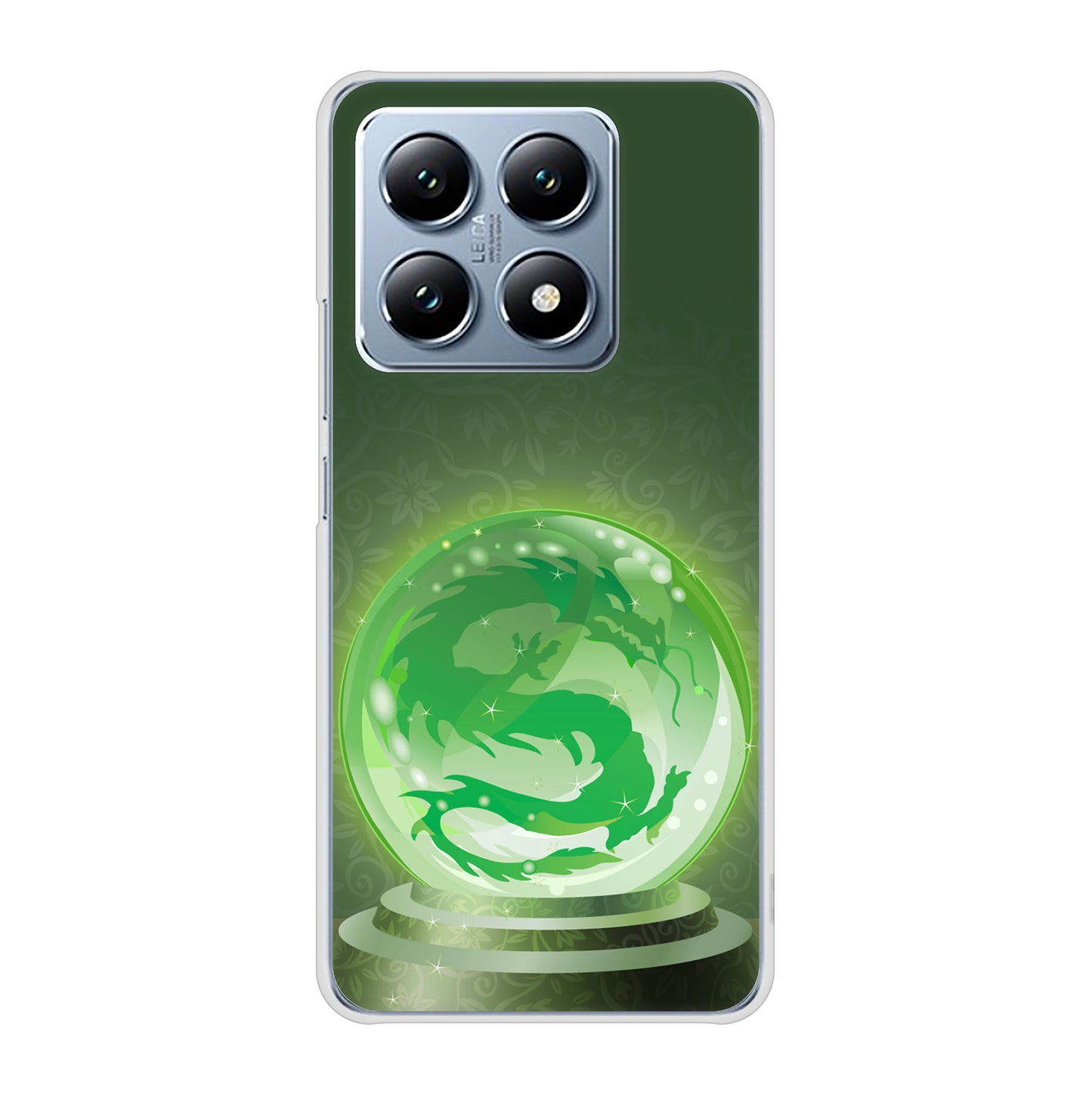 Xiaomi 14T XIG07 au 高画質仕上げ 背面印刷 ハードケース 【439 水晶に浮かぶ龍】