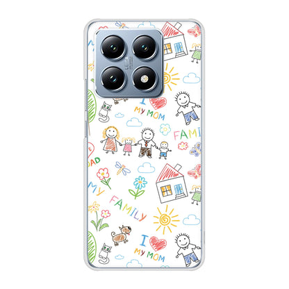 Xiaomi 14T XIG07 au 高画質仕上げ 背面印刷 ハードケースカップル＆ファミリー