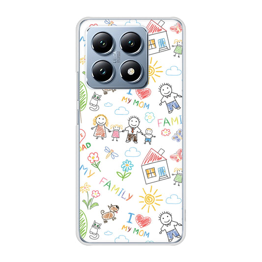 Xiaomi 14T XIG07 au 高画質仕上げ 背面印刷 ハードケースカップル＆ファミリー