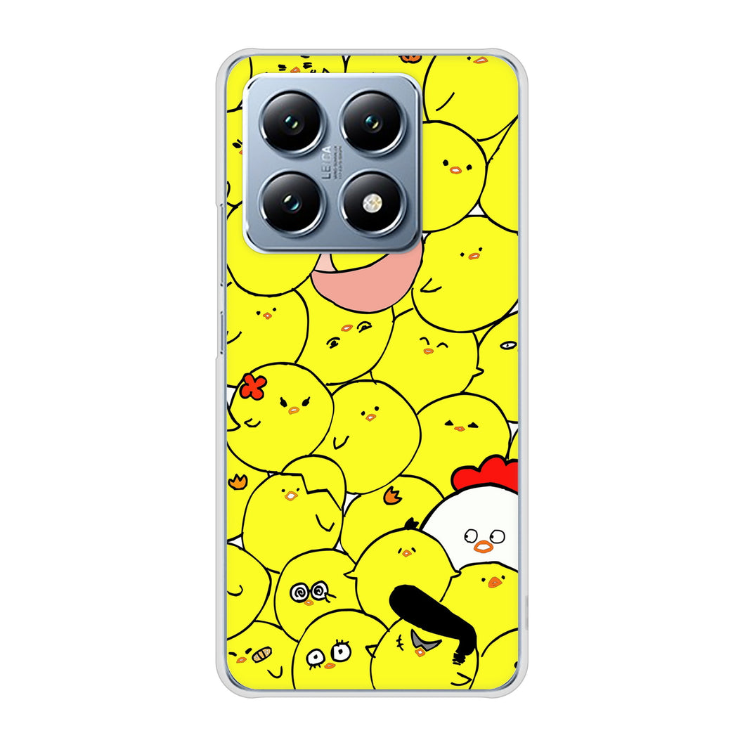 Xiaomi 14T XIG07 au 高画質仕上げ 背面印刷 ハードケース 【1031 ピヨピヨ】