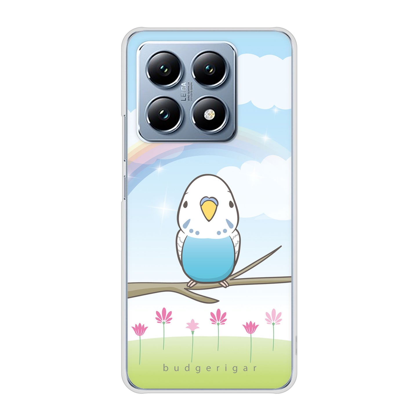 Xiaomi 14T XIG07 au 高画質仕上げ 背面印刷 ハードケースセキセイインコ