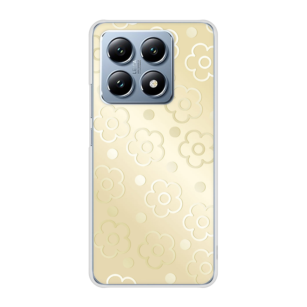 Xiaomi 14T XIG07 au 高画質仕上げ 背面印刷 ハードケースエンボス風デイジーシンプル