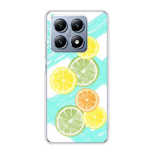 Xiaomi 14T XIG07 au 高画質仕上げ 背面印刷 ハードケース 【YJ183 オレンジライム】