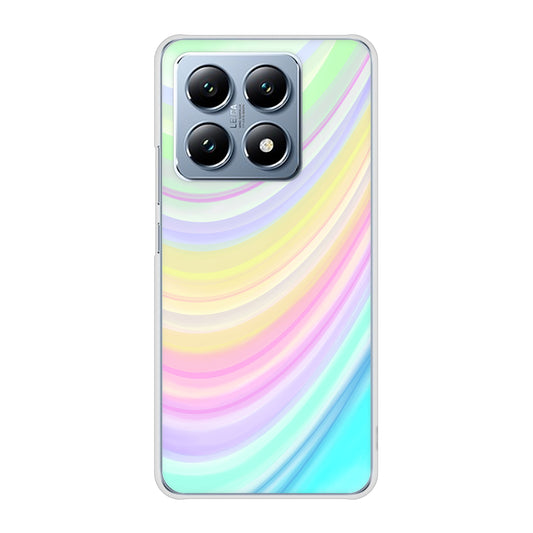 Xiaomi 14T XIG07 au 高画質仕上げ 背面印刷 ハードケースレインボー
