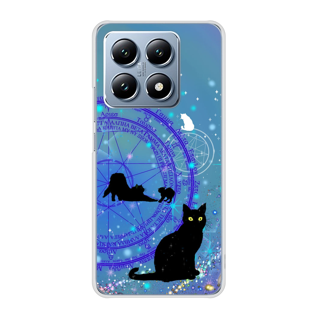 Xiaomi 14T XIG07 au 高画質仕上げ 背面印刷 ハードケース魔法陣猫