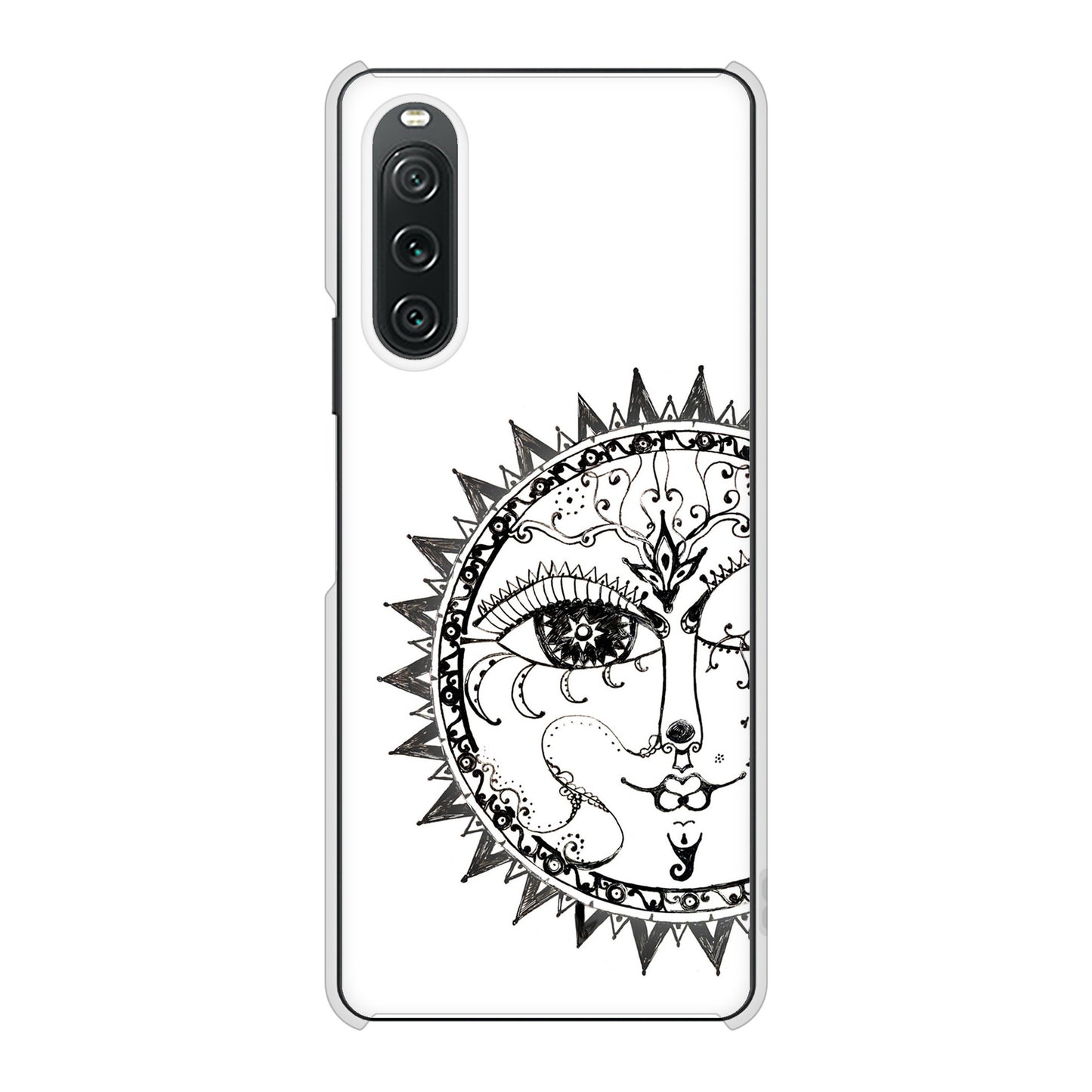 Xperia 10 V XQ-DC44 高画質仕上げ 背面印刷 ハードケース 【207 太陽神】