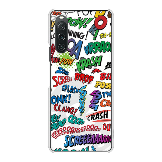 Xperia 10 V XQ-DC44 高画質仕上げ 背面印刷 ハードケース 【271 アメリカン キャッチコピー】