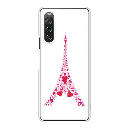 Xperia 10 V XQ-DC44 高画質仕上げ 背面印刷 ハードケースLOVE フランス