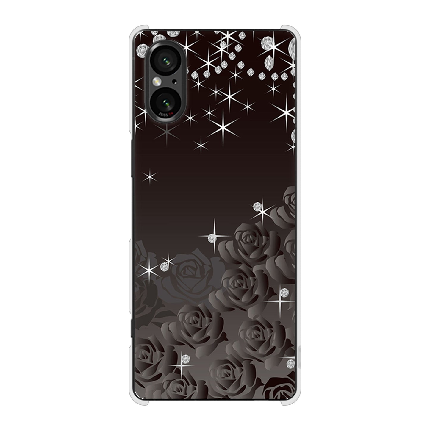 Xperia 5 V XQ-DE44 高画質仕上げ 背面印刷 ハードケースロマンチックなバラ