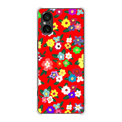 Xperia 5 V XQ-DE44 高画質仕上げ 背面印刷 ハードケースリバティプリント