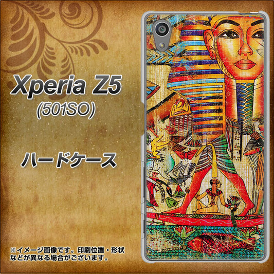 SoftBank エクスペリアZ5 501SO 高画質仕上げ 背面印刷 ハードケース【329 ナイル ツタンカーメン】