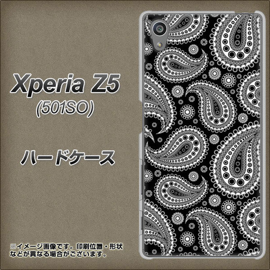 SoftBank エクスペリアZ5 501SO 高画質仕上げ 背面印刷 ハードケース【421 ベイズリー】