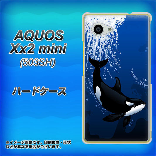 SoftBank アクオス Xx2 mini 503SH 高画質仕上げ 背面印刷 ハードケース【423 シャチ】