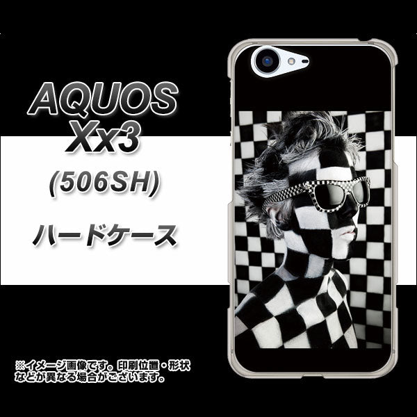 SoftBank アクオス Xx3 506SH 高画質仕上げ 背面印刷 ハードケース【357 bk&wh】